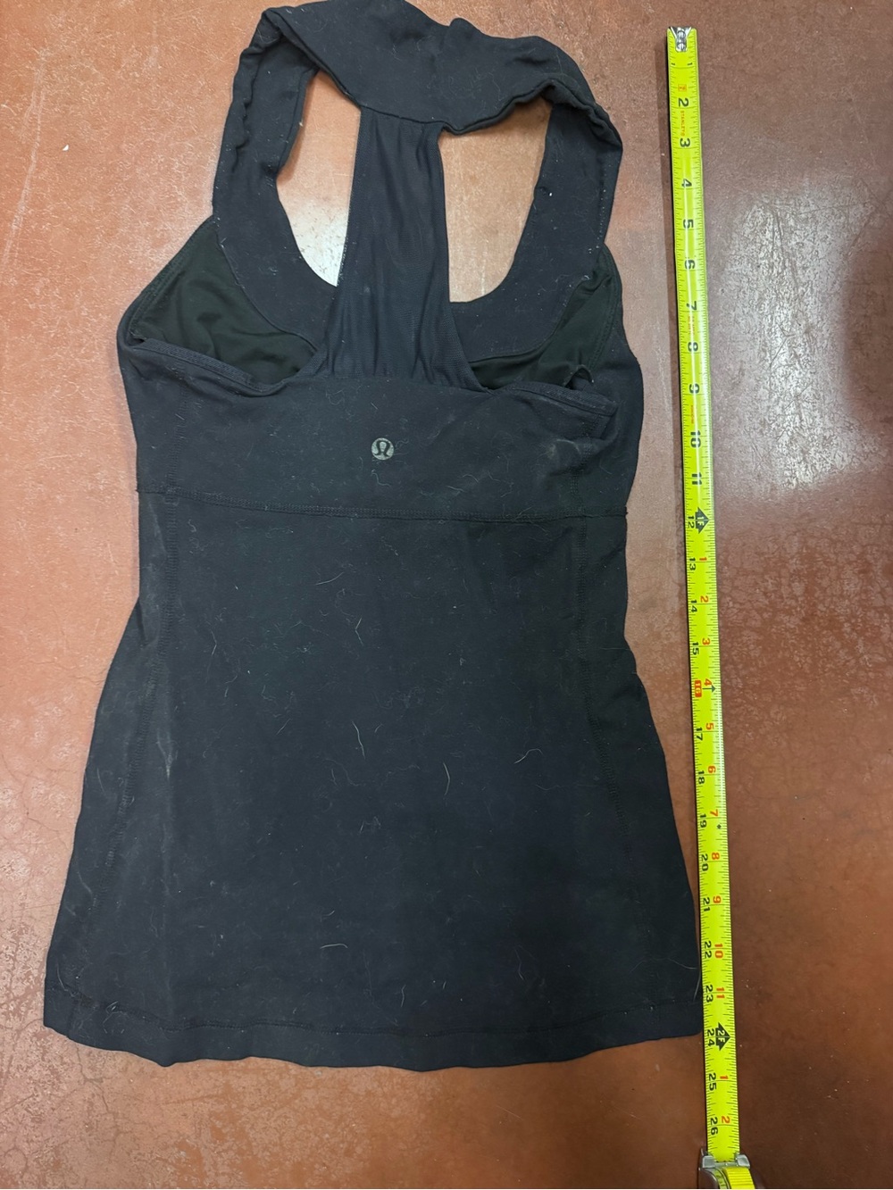 lululemon athletica Black Racerback Tank with Built-In Shelf Bra